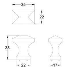 Pyramid Cabinet Knobs 15 Pyramid Cabinet Knobs -Doorway Designs Store UK C2232 35JPEG