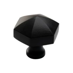 Hexagon Cupboard Knobs 19 Hexagon Cupboard Knobs -Doorway Designs Store UK C2238 BK
