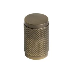Cylinder Knurled Cabinet Knobs -Doorway Designs Store UK C3840 AT