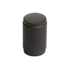 Cylinder Knurled Cabinet Knobs -Doorway Designs Store UK C3840 MB