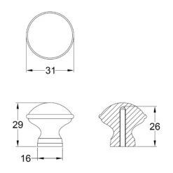 Hand Beaten Cabinet Knobs -Doorway Designs Store UK C4545JPEG