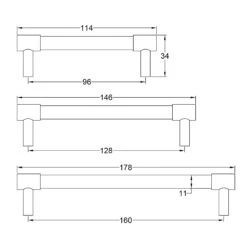 Phoenix Pull Handles -Doorway Designs Store UK V4434JPEG