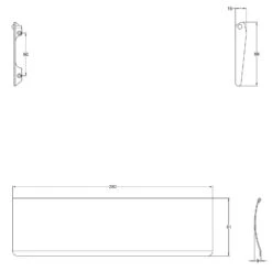 Brass Letter Plate Tidy 13 Brass Letter Plate Tidy -Doorway Designs Store UK V860 280JPEGcopy