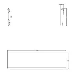 Brass Letter Plate Tidy 12 Brass Letter Plate Tidy -Doorway Designs Store UK V860 299JPEGcopy