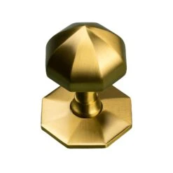 Octagonal Centre Door Knob 15 Octagonal Centre Door Knob -Doorway Designs Store UK V880 LI SB