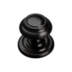 Ringed Centre Door Knob -Doorway Designs Store UK V905 MB