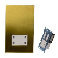 Winchester Shaver Socket With White Insert -Doorway Designs Store WHITE SB