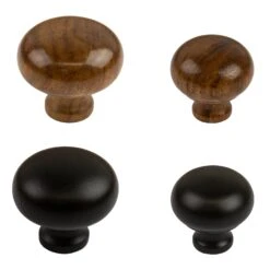 Wooden Bun Cabinet Knobs