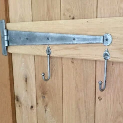 Hand Forged Leaf Hooks -Doorway Designs Store handforgedleafhookspewterpennyendthingespewter